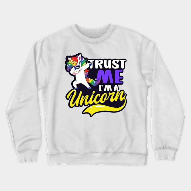 Funny Unicorn Shirt | Trust Me I'm A Unicorn Crewneck Sweatshirt by Gawkclothing